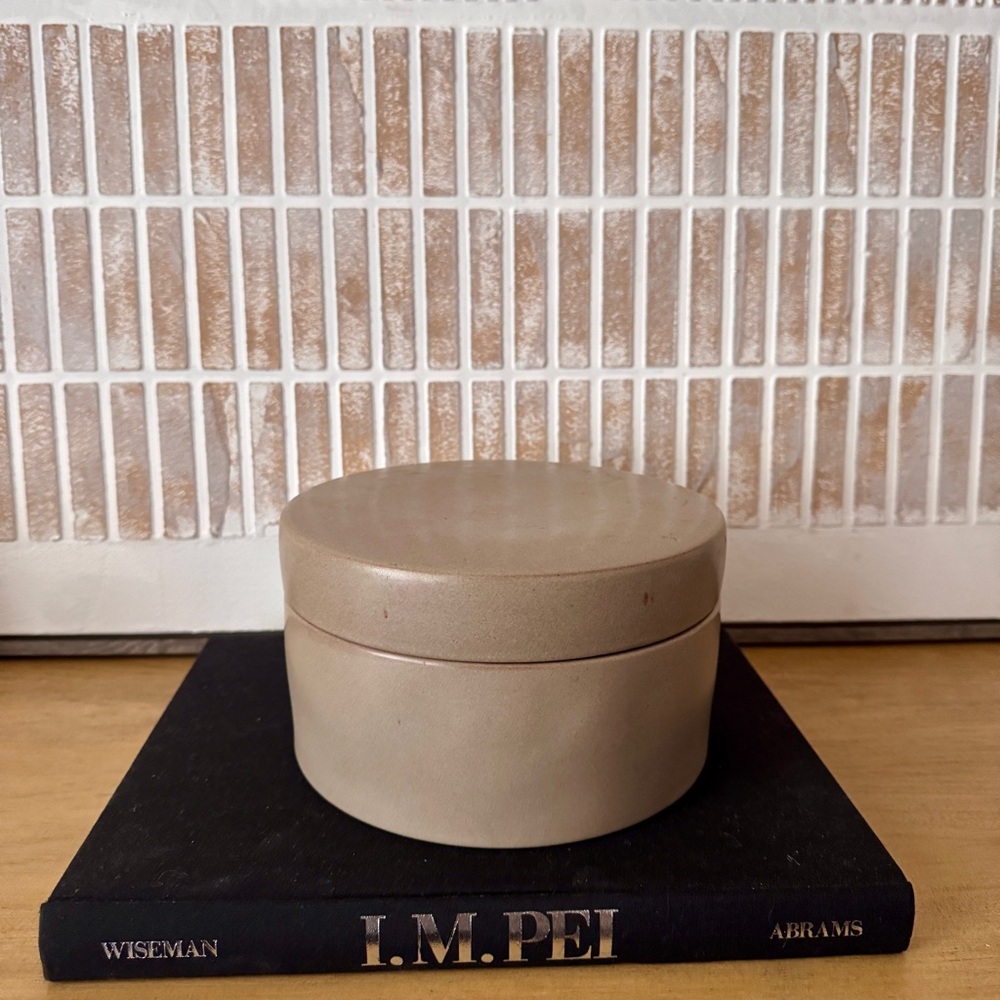 Studio McGee Threshold Ceramic Round Canister Collab 7"x 7" Stoneware